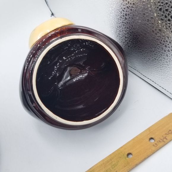 Bear Cookie Jar by M. Kamenstein Portugal Yogi Bear with Tie Grown Up Teddy - Picture 7 of 13